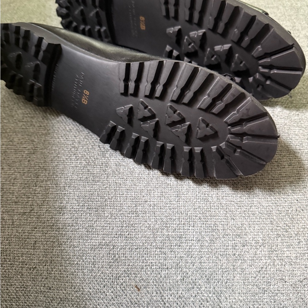 Paul Mayer Black Flats with Bow Detail - Picture 3 of 6